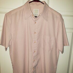 SQWear Men's Pink Spring or Summer Sport Camp Shirt Size Medium Easy Care
